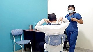 viral indonesia! beautiful female doctor and her patient have a sensual adventure and fuck