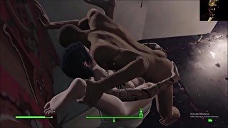 Surprise Visitor Fucks Tatooed Model in Theater Toilet StallFallout 4 AAF Sex Animation Mod