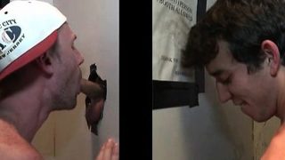 Teen guy tricked into gay oral sex on gloryhole