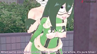 Tsuyu Asui sex on the park My Hero Academia