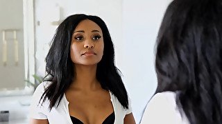 Ebony bimbo with a fat ass knows how to handle a BBC
