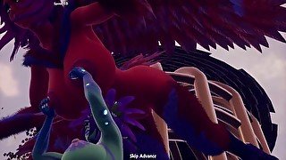 Breeders of the nephelym Orange harpy girl All sex scenes Ep. 3