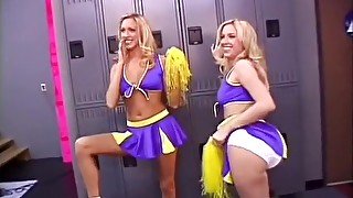 Lucky Guy Nails Two Amazing Cheerleaders