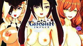 GENSHIN IMPACT HENTAI FUCK COMPILATION (Mona, Lisa, La Signora, Katheryne)