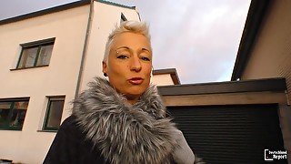 Naughty German Mature Amateur Gets Covered In Cum In Hot Pickup And Fuck - Mandy Mystery