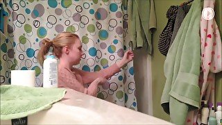 Blond haired bootylicious amateur chick of mine is caught on hidden cam