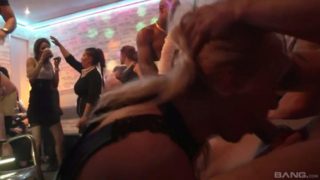 Fetching babes sucking dicks and getting screwed in the nightclub