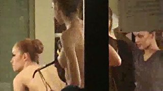 Russian hidden cam video from ballerina changing room