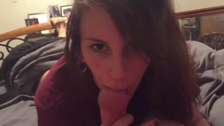 Hot blowjob from nice girlfriend