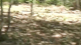 Brunette teen POV sex in the woods - Mysexmobile