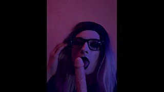 CD trap Sucking and Riding Dildo Compilation