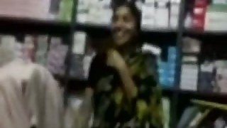 Indian girl working in my store sucks my cock in the storage