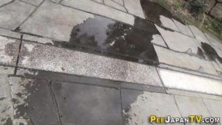 Asians leave pee puddles outdoors