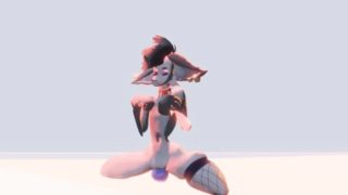 Furry Rides Dildo Foxgirl Animated