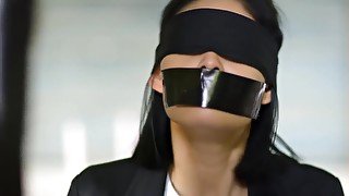 Malay Beauty Denise Tan Tape Gagged + Blindfolded