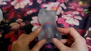 ASMR ? Playing with new Toys: Horse Dildo inside Vagina of Little Demon (WITHOUT MUSIC)