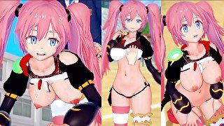 【エロゲーコイカツ！】転スラ ミリム3DCG巨乳アニメ動画[Hentai Game Koikatsu! tensura Milim(Tensei shitara slime datta ken)]