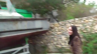 Aurita in outdoor porn video of a real amateur couple