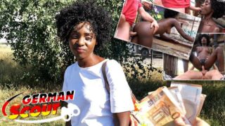 GERMAN SCOUT - BLACK EBONY MILF ZAAWAADI | REAL PUBLIC PICKUP SEX | HAIRY PUSSY ROUGH