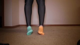 My Sexy Feet and Legs in Under Armour Leggings