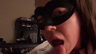 Blowjob from masked wife pt. 4 of 4