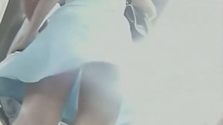 Voyeur guy filming some babes upskirt on camera