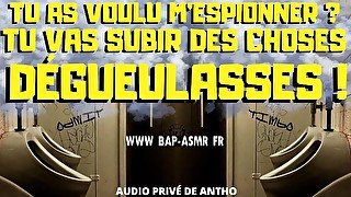 Un macho Hétéro va te faire du sale dans les toilettes publiques.[ Audio Porno Français ]