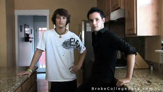 Two broke college boys get paid to suck cock.