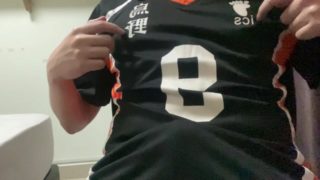 Haikyuu Kageyama cosplay JERKING OFF + CUM