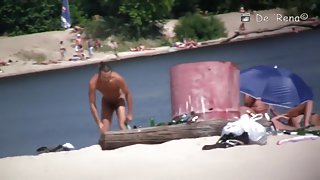 Horny Amateur video with Voyeur, Outdoor scenes