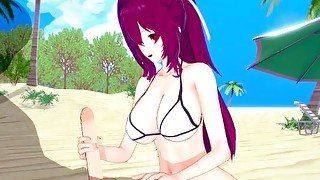 [UNDER NIGHT IN-BIRTH] Yuzuriha(3d hentai)