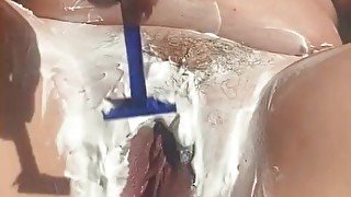 Pulsating pussy. Wet cunt close up. Squirting orgasm.