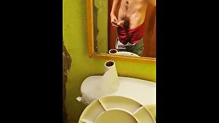 Una masturbada en el baño le hace bien al alma