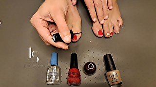 Toe Painting For Christmas! With Donna Hart