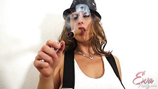 Eva Notty and Kevin Strong Smoking Cigar - EvaNotty