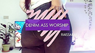 Denim ass worship