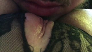 Mega pussy licking pervert teen in parents bedroom after school TIGHT AF