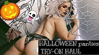 TRYING ON HALLOWEEN PANTIES 🕸🎃 YouTube parody