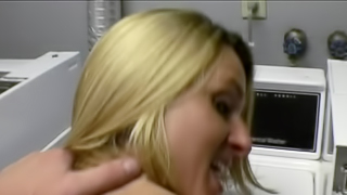 Raunchy blonde MILF suck a marvelous schlong and gets rammed