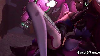 Overwatch Futa Widowmaker Fucks D.va