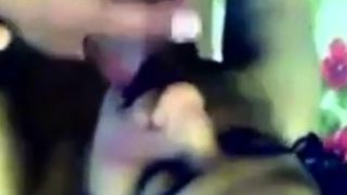 arab cum on his gf face