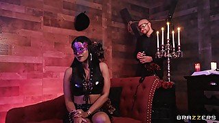 Masked babe Mary Jean fucked hard in an upscale sex dungeon