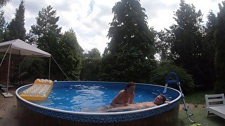 SUMMER TIME Soo a Hard Fuck in the POOL Part 2