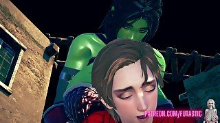 Shehulk Fucks Spiderman [futa On Male]