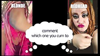 Comment which one made you cum BLONDE OR REDHEAD Straight Version