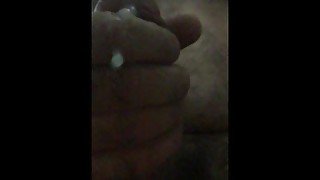 Big dick cumming in your face after a nice shower (solo male, masturbation, cumshot)