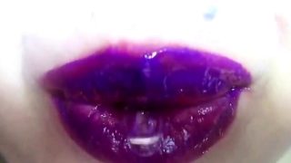 lipstick fetish - purple