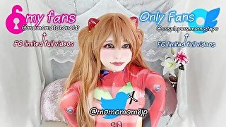 女装 子crossdresser【日本人cosplayer】ぴちぴち破いてオナニー  FC限定動画ちら見せ