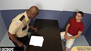 Young Perps - Hot Boy Detained For Stealing Pleases Security Officer To Go Without Any Repercussions