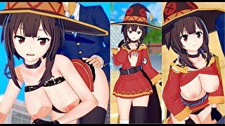 【エロゲーコイカツ！】この素晴らしい世界に祝福を！ めぐみん3DCG巨乳アニメ動画(このすば)[Hentai Game Koikatsu! KonoSuba Megumin(Anime 3DCG